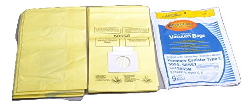 Kenmore Upright Type U,U-2,Z 5068 Paper Bags 9 PK # 159-9