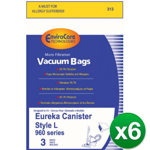 EnviroCare Replacement Vacuum Bag for 61715 / 313 / 61715A (6 Pack)