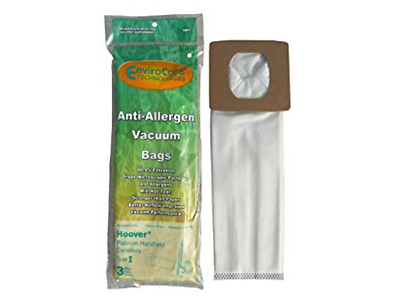 Hoover Style I Cloth Vacuum Bags Type Vac HEPA A891 AH10005 Platinum SH10000 Vac [9 Bags]