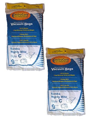 18 Eureka C VIP920 Allergy Canister Vacuum Bags