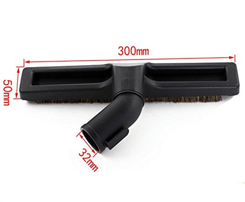 ECOMAID Deluxe Extra Large 12 Inch Hardwood Floor Dusting Brush with Wheels,360 Degree Whirl,Fit Vacuums 1-1/4 inch 32mm Inner Diameter,for Rainbow,Kirby Vacuum Cleaner