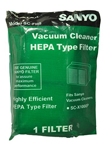 SANYO Model SC-Z1000P, SC-FH5 Vacuum Cleaner Hepa Filter