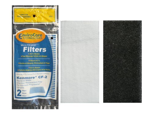 (1) Kenmore CF2 Foam Safety Vacuum Filter, Upright, Progressive Vacuum Cleaners, 86884, 20-86884C, 2086884, 4370432, 610488 by Kenmore