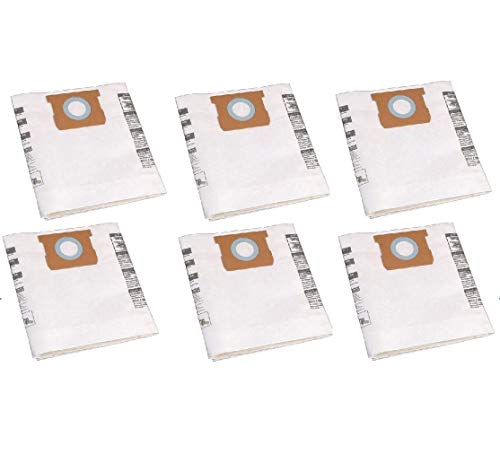 DVC Replacement for Shop-Vac # 9066200 | Type F Micro-Lined 10-14 Gallon Tanks with Inlet located on the Tank | Easy to Use and Install | 6 Pack