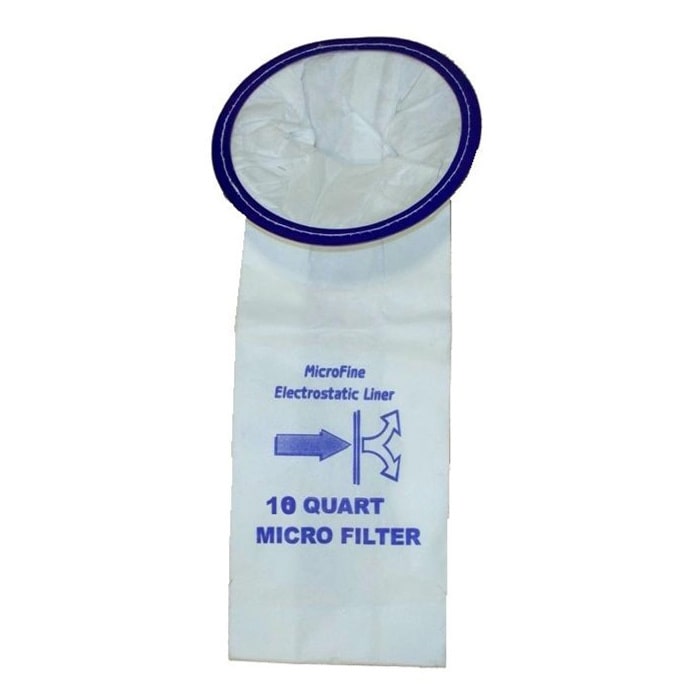 10 Commercial Backpack Vacuum Cleaner Bags 10 Quart, Clarke, Coach, Sandia, Windsor, Proteam, Raven, Perfect, EDIC, Windsor # 86198850 and 68005, Clarke 147109750, Proteam 100331, 450243, Sandia # 10-0006, Oreck OR1001,