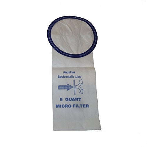 ProTeam 6 Quart Micro Filtration Backpack Vacuum Bags: 20 Bags