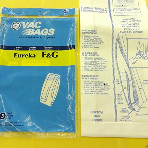 Vacuum Household Supplies & Cleaning Eureka Sanitaire F&G Upright Bags 3 Pack Made by DVC in USA