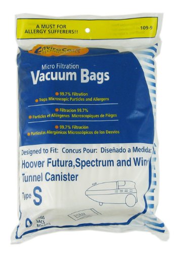 Type S Hoover Vacuum Cleaner Replacement Bag (9 Pack)