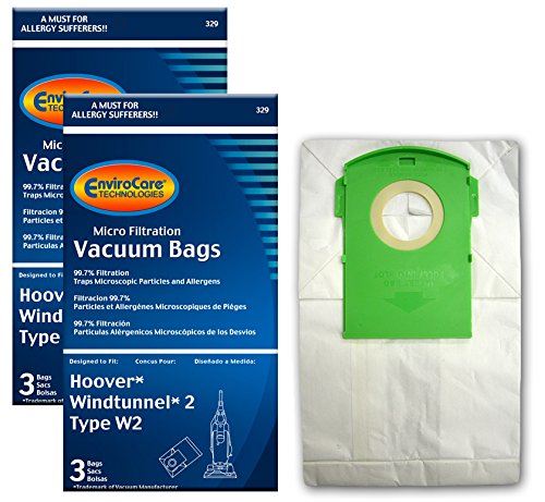 EnviroCare Replacement Micro Filtration Vacuum Cleaner Dust Bags made to fit Type W2 Windtunnel Uprights 6 pack