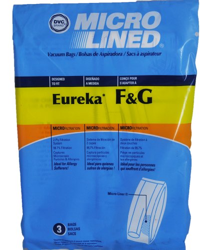 Eureka Style F&G Paper Vacuum Bags, 3 Pack