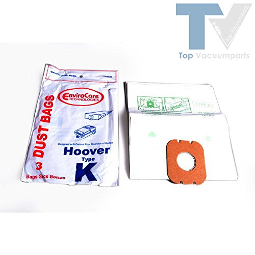 Hoover Type K Envirocare Canister Vacuum Cleaner 3 Paper Bags # 4010028, 110SW