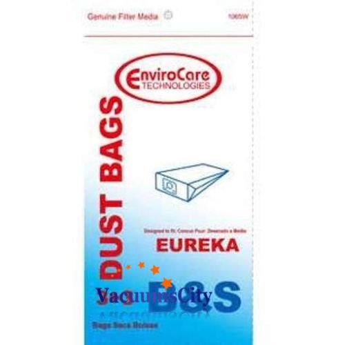 EnviroCare Eureka Canister Vacuum Cleaner Type B Paper Bags 3 Pk Generic Part # 106SW