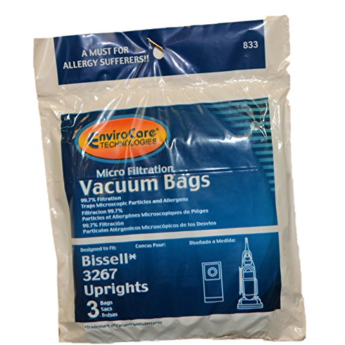 EnviroCare Paper Bag, Velocity 3267 Micro 3PK W/Close