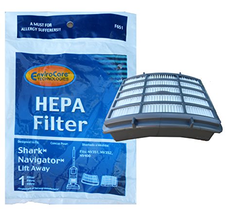 EnviroCare 1 Shark #XHF350 HEPA Filter Navigator Lift Away Upright Vacuum Cleaner