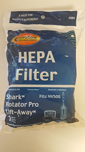 EnviroCare Shark Rotator Pro Lift-Away NV500 Hepa Filter Fits Shark Rotator Pro Lift-Away model: NV500, Compare to Part # XFF500