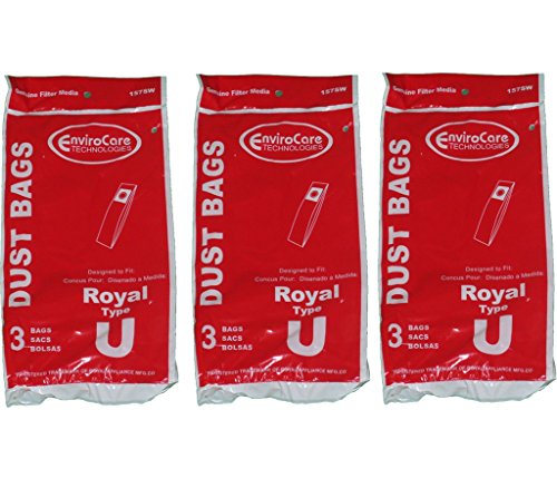 9 Dirt Devil Type U 3-920750-001 single ply Vacuum Bag Ultra Swivel Glide Magna Power