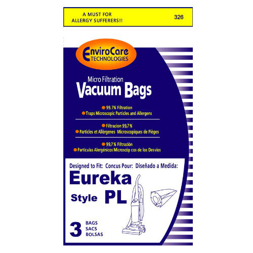 Replacement Vacuum Bag for Envirocare 62389 / 326 Single Pack Replacement Vacuum Bag