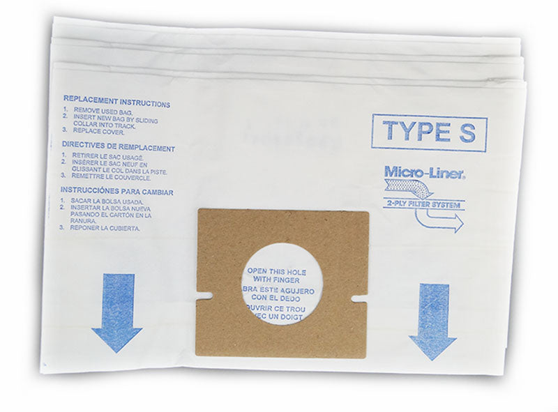 DVC Hoover Style S Micro Allergen Vacuum Cleaner Bags Made in USA [ 63 Bags ]