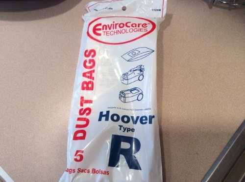 EnviroCare Replacement Vacuum Cleaner Dust Bags Designed to Fit Hoover Type R Sprint, Tempo, Allergy Vacuum Bags, Sprint, Tempo, Hornet, PortalPower II, PTP II Vacuum Cleaners, 4010063R, H-4010063R, 43655095 15 Bags