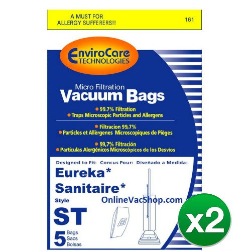 EnviroCare Replacement Vacuum Bag for 161 / Style ST (2 Pack)