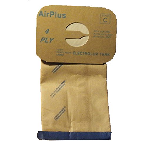 Electrolux Tank Canister Vacuum Cleaner 4 Ply Type C Bags 12 Pk Part # 805FP