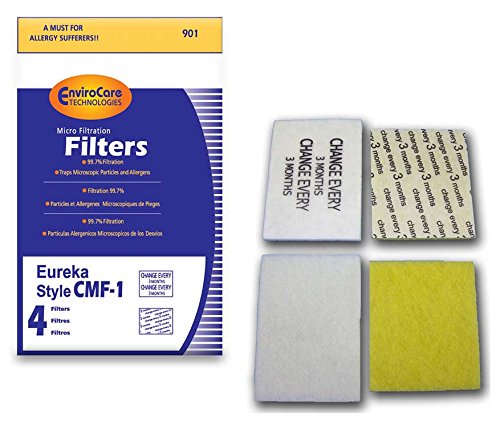 EnviroCare Premium Replacement Vacuum Cleaner Filters Designed to Fit Eureka CMF-1 4 filters