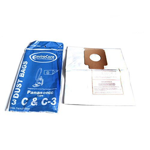 Replacement for Panasonic Type C & C-3 Canister Vacumm Cleaner Replacement Paper Bags 3PK # 108SW