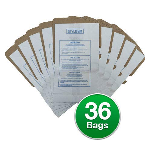EnviroCare Replacement Micro Filtration Vacuum Bags for Eureka Style MM Eureka Mighty Mite 3670 and 3680 Series Canisters Bags (36 micro filtration)