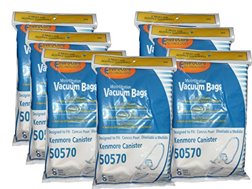 56 Kenmore I Ultra Care 50570 Sears Vacuum Bag, Canister Vacuum Cleaners, 609315, Replaces Sears 20-50570,