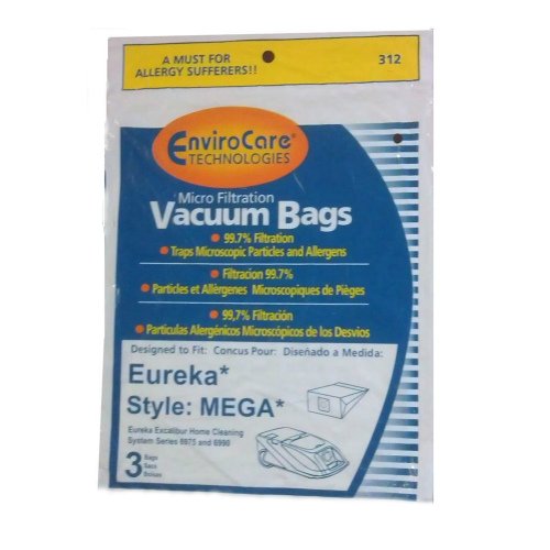 EnviroCare Replacement Vacuum Bag for 312 / Style Mega (Single Pack)