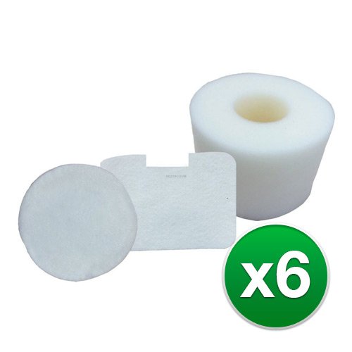 EnviroCare Replacement Vacuum Filter For XFF36 /F657 / Foam & Felt Filter (6 Pack)