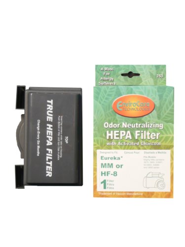 (25) Eureka Sanitaire w/activated Charcoal MM Mighty Mite HEPA HF8 Vacuum Filter, Mighty Mite, Pet Lover, Sanitaire Commercial Canister Vacuum Cleaners, 60666B, 60666A, 60666-6, EUR 60295-6