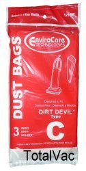 Dirt Devil Vacuum Cleaner Type C Bags - 3 Bags