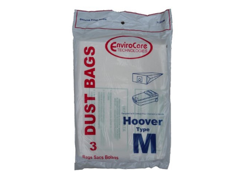 Hoover Style M Vacuum Bags Type Vac 4010037M Dimension Canister 113SW EnviroCare [27 Bags]