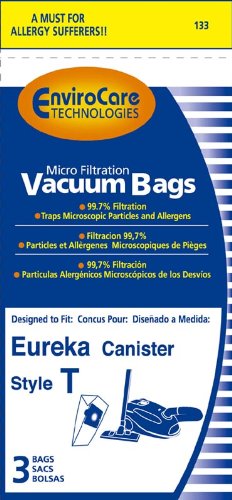 Paper Bag, Eureka Style T Turbo Lite Micro Env 3pk