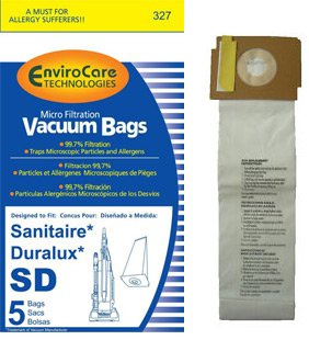 15 Sanitaire Sd Micro with Closure Vacuum Bags,