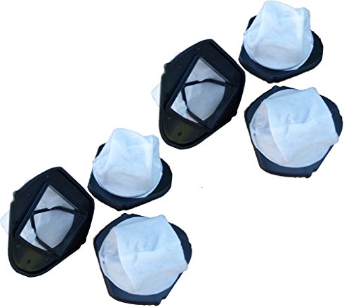 6 Shark Hand Vac XSB726N Dust Cup Filters Models SV736, SV748, SV738, SV719, SV70, SV90, SV728, SV726