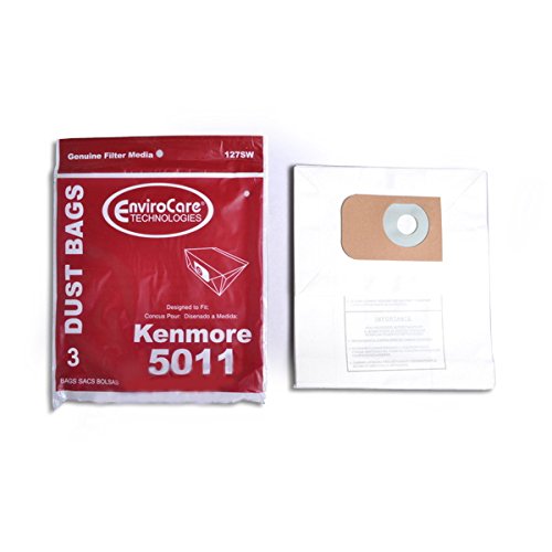 Replacement for Kenmore 9 Type P Canister Vacuum Cleaner Bag 5011 20-5001 40100513 9025110 20-5011