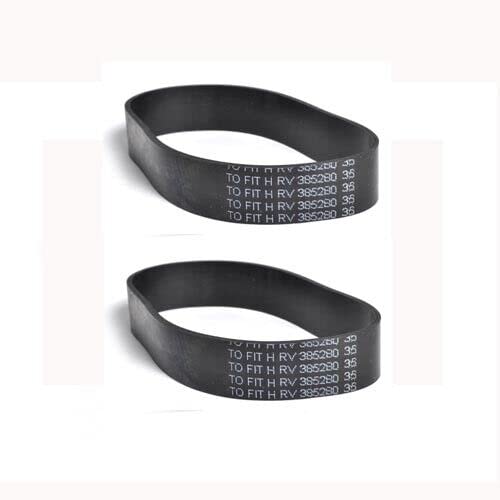 Replacement For Compatible With 2 Hoover 17387, 38528035 Windtunnel Power Drive Upright Vacuum Flat Belts