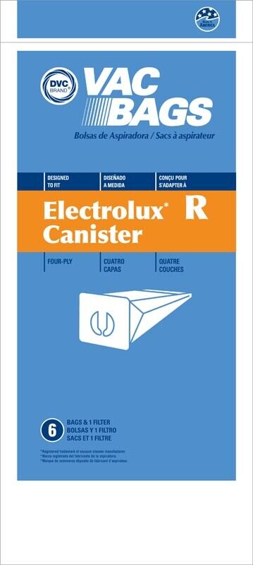 DVC Electrolux Style R Canister 4ply Vacuum Cleaner Bags Made in USA [ 3 Bags ]