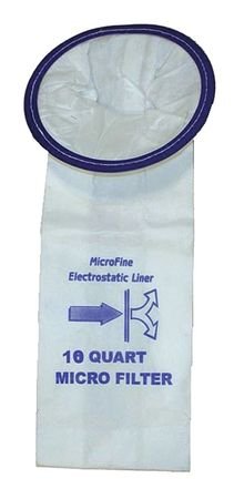 Vacuum Cleaner Bags, Multi-Ply, 8inW, PK10