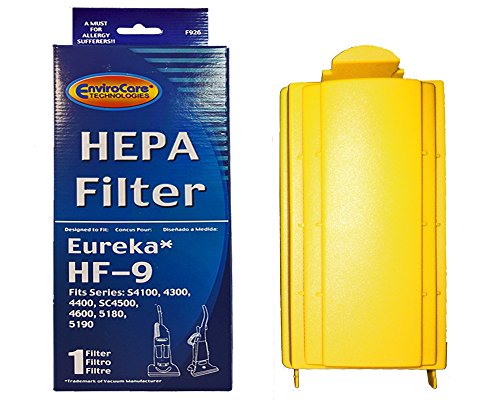 EnviroCare 1 Eureka HF9 HEPA Pleated Vacuum Filter Cyclonic Victory Powerline Whirlwind Sanitaire 60285