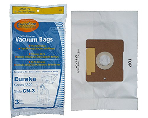 3 Eureka CN-3 General Electric Canister Vacuum Bags 6820