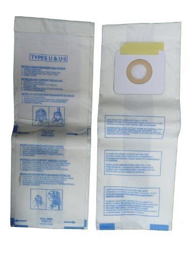 18 Panasonic U, U-3 & U-6 Upright Vacuum Cleaner Bags, MC-V145M, MC-115P,