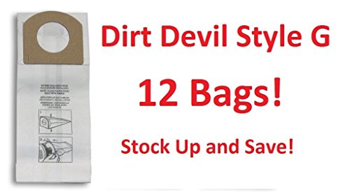 Dirt Devil Type G Vacuum Bags (12-Pack), 3010348001