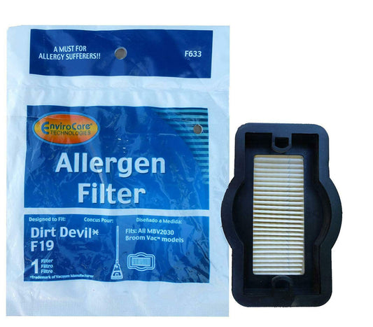 Dirt Devil F19, BV2010 Broom Vac Vacuum Cleaner Filter # F633