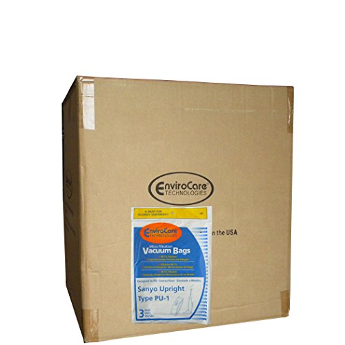 150 Sanyo Upright Pu-1 Vacuum Bags, Panasonic, Kenmore, LG Vacuum Cleaners, SC54A, SCA4, SCA41, SCA42, SCA4A, VU5545-65
