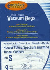 Hoover S Bags Allergen EnviroCare 63 Cts. MEGA DEAL