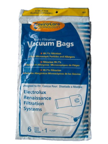 72 Electrolux Renaissance Micro Filtration Style R Vacuum Bags + 12 Filters, Epic 8000 GUARDIAN SERIES LUX 9000 Vacuum Cleaners