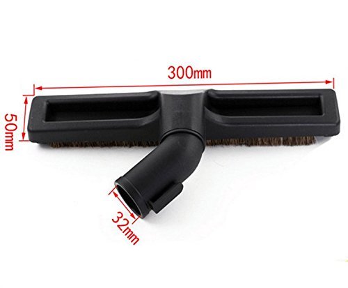 ANBOO Deluxe Extra Large 12 Inch Hardwood Floor Brush with Wheels,vacuums 1 1/4 inch inside diameter attachments for Rainbow, Kirby